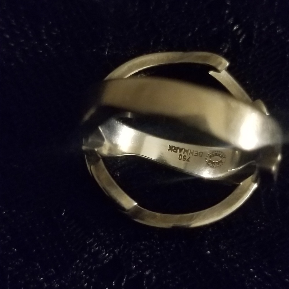 GEORG JENSEN RING SET 18KT GOLD